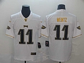 Nike Eagles 11 Carson Wentz White Gold Vapor Untouchable Limited Jersey,baseball caps,new era cap wholesale,wholesale hats